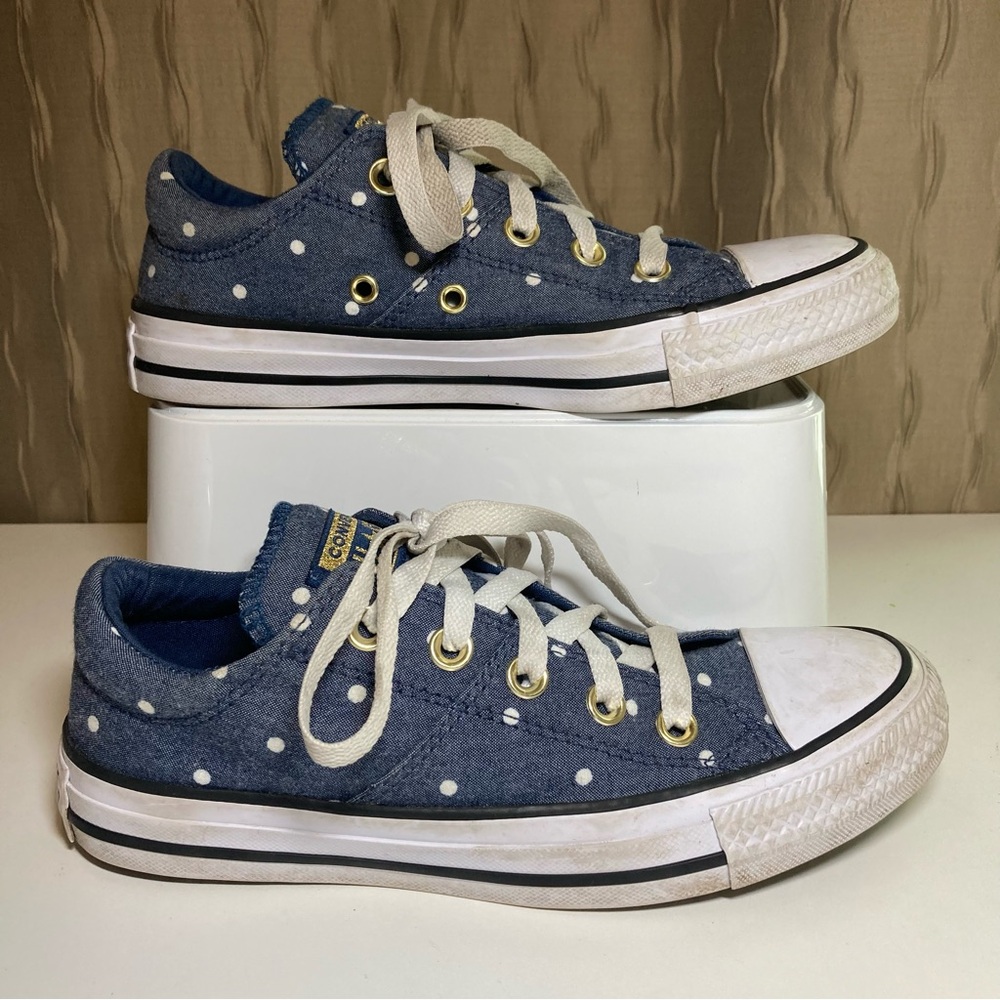 Converse CT All Star Madison Women's 5.5 Blue Little White Polka Dot 560688C